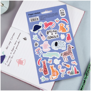 Наклейки бумажные MESHU Spring in jungle 12*21см