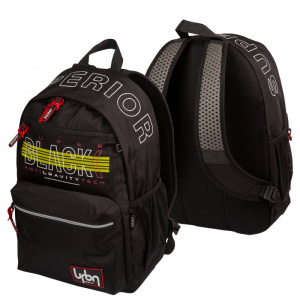 Рюкзак подростковый 44x31x20см Super BLACK deVENTE