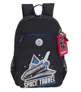 Рюкзак школьный (RB-555-4/1 черный - синий)