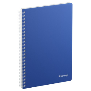 Бизнес-тетрадь A5 80л Berlingo Soft Touch Pro клетка синяя