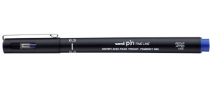 Ручка капиллярная линер 0,3 мм синий S PIN 03 200