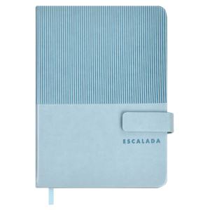 Ежедневник недатированный А6+ 120л ESCALADA Гоутскин голубой