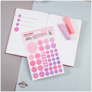 Наклейки бумажные MESHU Beauty planner pink