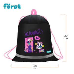 Папка для тетрадей 1 отделение А5 Först Kawaii 240х205х40мм