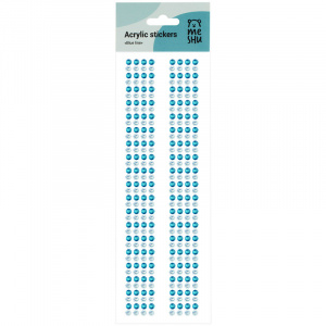 Декоративные акриловые наклейки 25x7,8см MESHU Blue line 