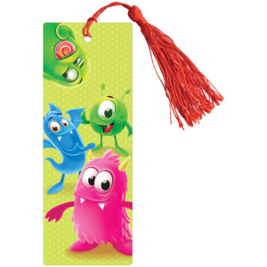 Закладка для книг 3D с линейкой 150x55мм ArtSpace Monsters