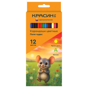 Карандаши цветные 12цв Красин Поле чудес 