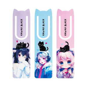 Закладка для книг 47х188мм MESHU Kawaii ассорти