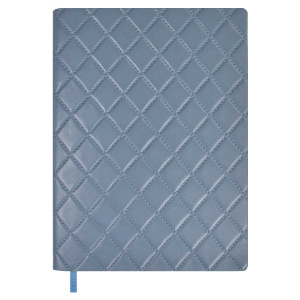Ежедневник недатированный А6+ 160л  ESCALADA Стэп серо-голубой