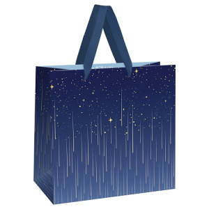 Пакет подарочный 20х20х10см MESHU Star rain