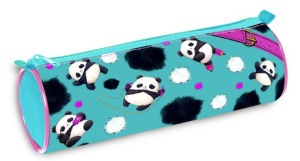 Пенал тубус 210х70мм на молнии Плюшевые панды Hatber