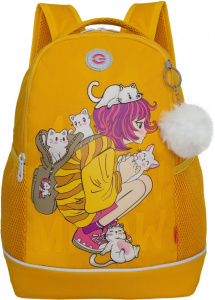 Рюкзак школьный (RG-563-3/2 желтый)