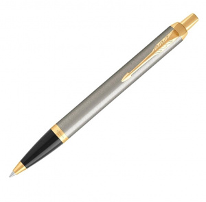 Ручка шариковая Parker IM Core K321 Brushed Metal GT M синие чернила