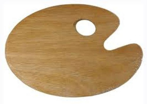 Палитра ДВП фанера 25х30см овальная толщина 3 мм