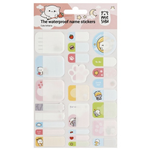 Наклейки бумажные для маркировки MESHU Cute kittens 11,5х20см