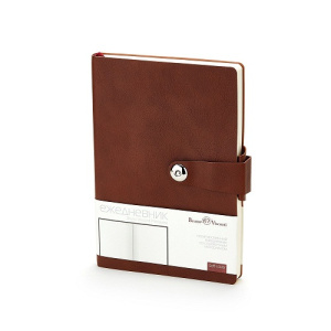 Ежедневник недатированный А5 136л Primavera магнитный хлястик коричневый
