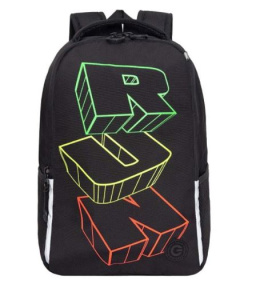 Рюкзак школьный (RB-551-1/3 черный - серый)