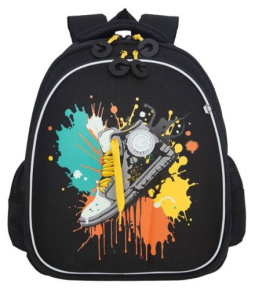 Рюкзак школьный (RAz-587-17/2 черный - желтый)