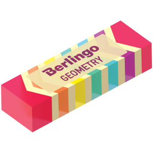 Ластик Berlingo Geometry 48*15*10мм прямоугольный