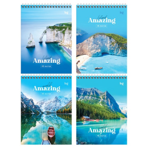 Блокнот А5 40л на гребне BG Amazing