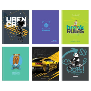 Дневник 1-11 кл 48л твердый BG Mix-6 Мальчики