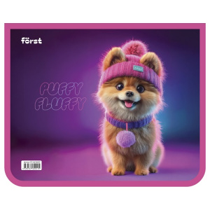 Папка для тетрадей А5 2 отделения Först  Cute Pomeranian Милый померанский шпиц