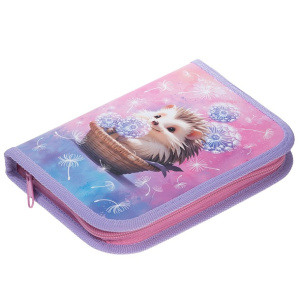 Пенал 1 отделение Hatber Ежик в одуванчиках