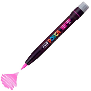 Маркер POSCA PCF-350 розовый кисть