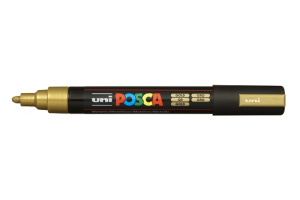 Маркер POSCA PC-5M золотой 1.8 -2.5мм пулевидный наконечник