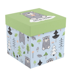 Коробка складная подарочная MESHU Cute bear 15х15х15см