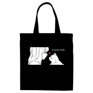 Сумка-шоппер MESHU My Friend 33х40см канвас 1 отделение на молнии с карманом