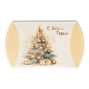 Коробка подарочная 19×14×4см С Новым годом