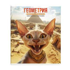 Тетрадь тематическая 48л клетка Геометрия Селфи Феникс