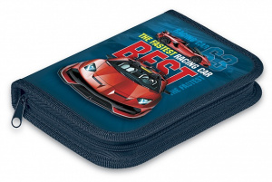 Пенал 1 отделение Hatber AutoRacing с таблицей умножения