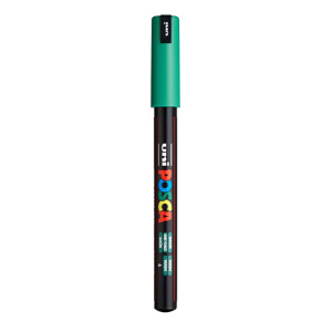 Маркер POSCA PC-1MR зелёный 0,7мм игольчатый наконечник