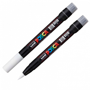 Маркер POSCA PCF-350 белый кисть