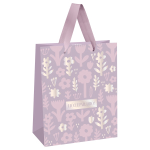 Пакет подарочный 26x32x12см MESHU Delicate flowers