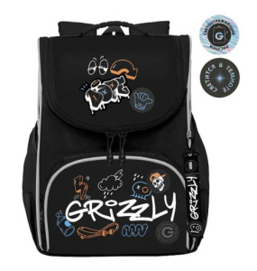 Рюкзак школьный с мешком (RAm-585-6/1 черный)