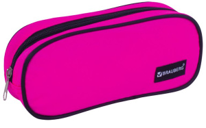 Пенал 1 отделение 220х90х50мм BRAUBERG Pink