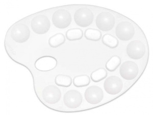 Палитра средняя 20 ячееек 240х322х8мм цвет белый