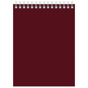 Блокнот А5 60л на гребне BG Для конференций бордо