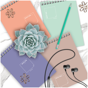 Блокнот А6 80л на гребне BG Pastel tint