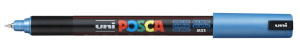 Маркер POSCA PC-1МR, 0,7 мм синий металлик игольчатый наконечник