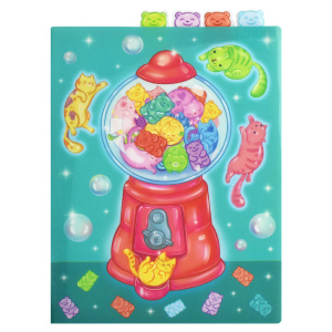 Папка уголок пластиковая 23,5x33,5см Котомишатрон