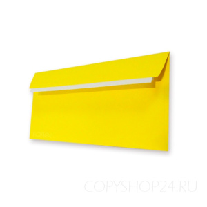 Конверт евро 120гр желтый