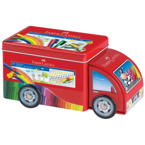 Набор для рисования Faber-Castell Connector Truck 33 фломастера+10 клипс в металле
