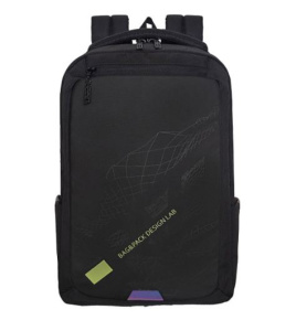 Рюкзак (RU-534-3/1 черный - салатовый)