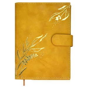 Ежедневник-органайзер недатированный А6+ 80л ESCALADA Тиволи глосс горчичный