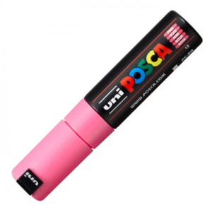 Маркер POSCA PC-8K розовый до 8,0 мм скошенный наконечник