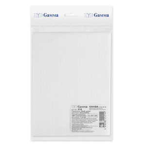 Канва №16 100% хлопок 30 х 40 см ± 2 см белый Gamma